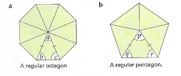 Work out the sizes of the angles marked p, q, r and s. 1.
