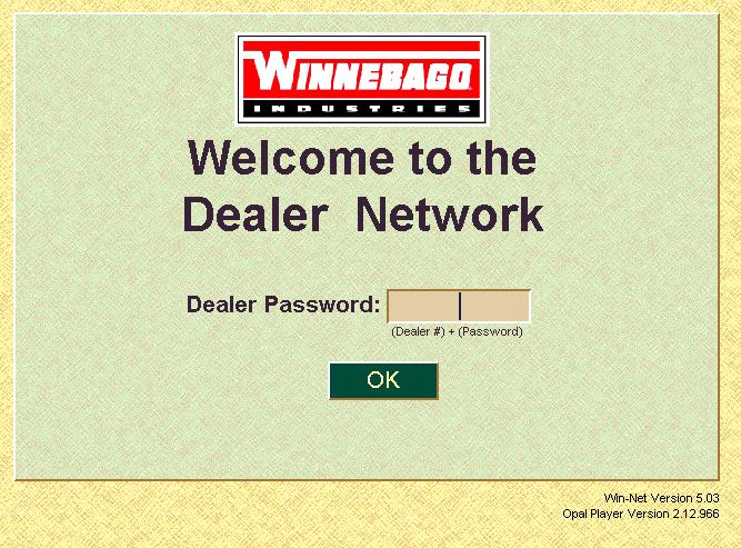DEALER LOGIN: If a screen like the above is displayed, Type: Assigned User ID number and Password and