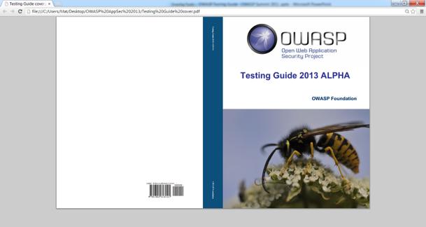 52 OTG v4 Index 1. Frontispiece 2. Introduction 3. The OWASP Testing Framework 4. Web Application Penetration Testing 5.