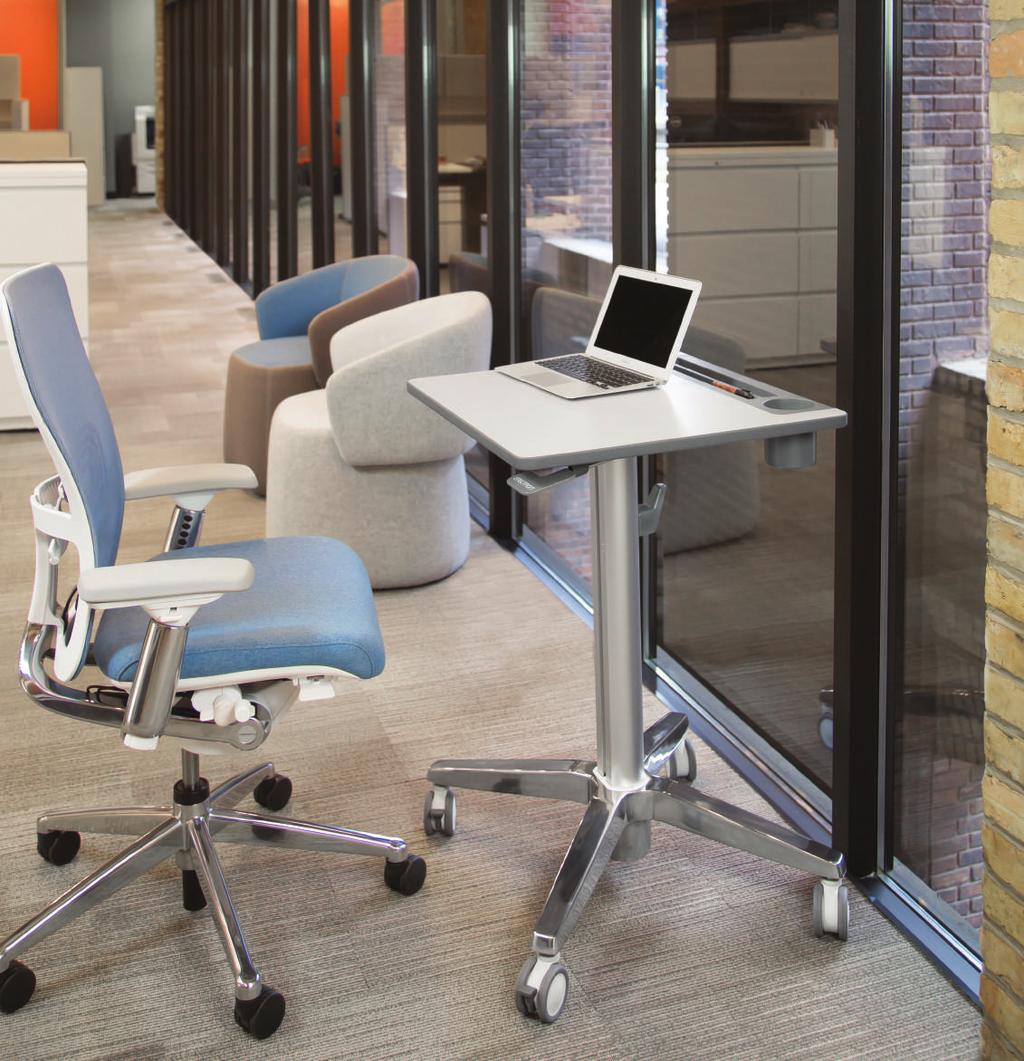 LearnFit Sit-Stand Desk enhances mobility and ergonomics