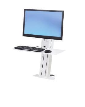 Aluminum worksurface ensures an extremely sturdy platform while Ergotron s Constant