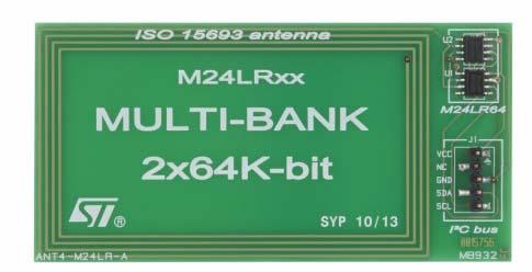 Application note M24LR64-R Multi-bank reference design description and settings 1 Introduction The M24LR64-R multi-bank reference design has been created to help users increase the memory density of