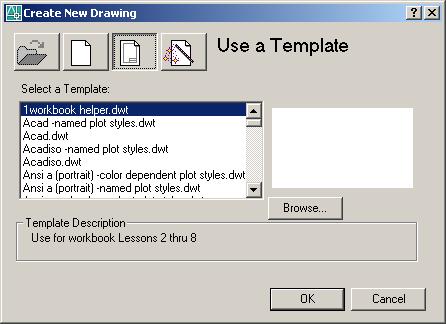 OPENING A TEMPLATE The template that you created on the previous page will be used for lessons 2 through 8. It will appear as a blank screen, but there are many variables that have been preset.