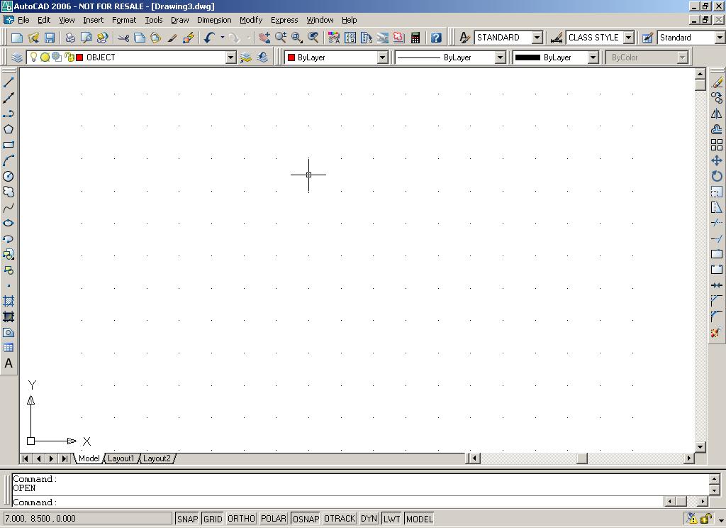 GETTING FAMILIAR WITH THE AUTOCAD WINDOW Before you can start drawing you need to get familiar with the AutoCAD window.