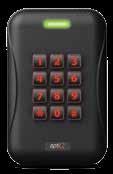 multi-technology single gang reader with keypad Available Finishes: Black