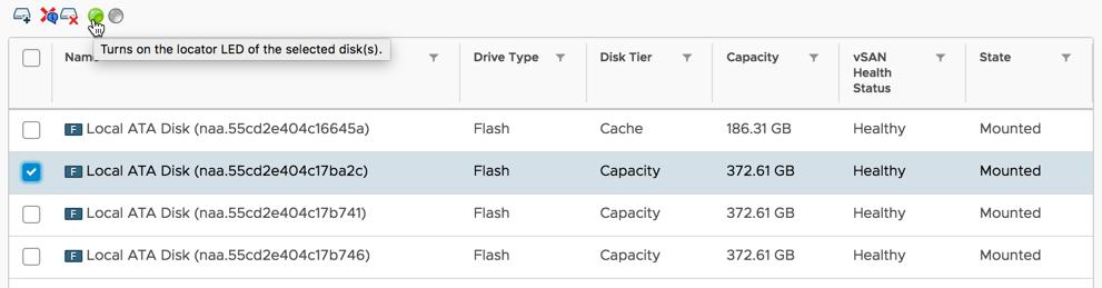 Turn On a Drive Locator LED Note : This capability is currently supported in HPE