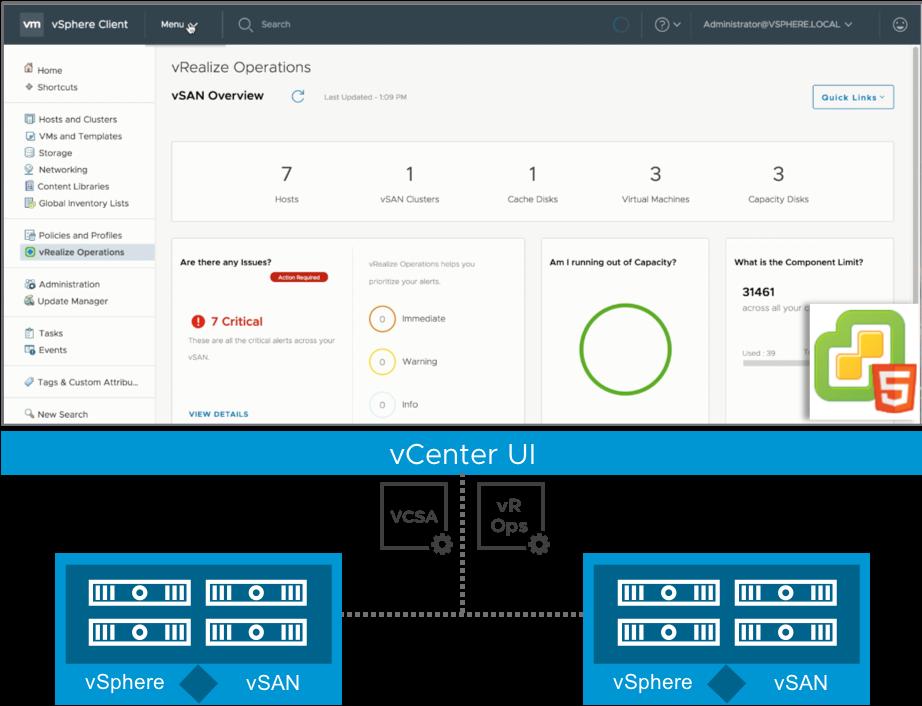 VMware vrealize Operations streamlines and automates IT operations management.