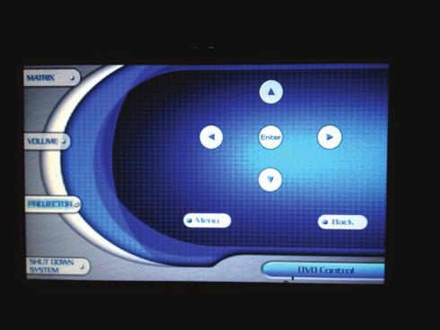Note: The DVD Navigation screen is used to navigate through a DVD s Menu.