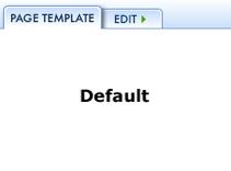 Select Your Page Template Templates correspond to the layout of your design. Most sites have a designated "Home" template for the home page and a "Default" page template for internal pages.