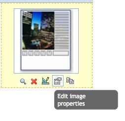 Select the "Edit Image Properties" option to rename the image, add a description, move the image between albums, and review information such as the