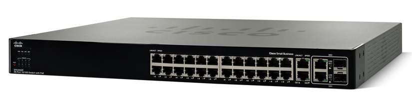 Cisco SFE2000P 24-Port 10/100 Ethernet Switch: PoE Cisco Small Business Managed Switches Secure, Flexible Switches for Small Business Network Foundations Highlights Designed for small businesses that