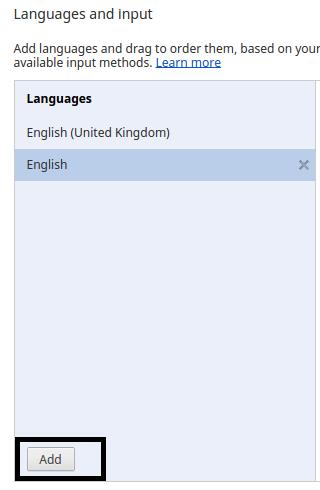 Use English United States (US) keyboard only on