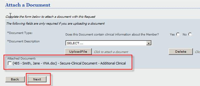 Completing a Registration Request for Behavioral Assessments, Treatment Plan and Program Book Development, cont. 1. A pop up window to Upload File window will appear. 2.