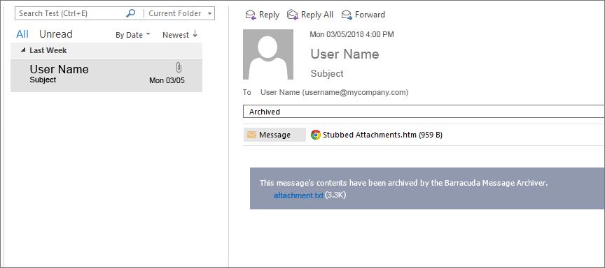 After the item is stubbed with a category, in this example Archived, it appears similar to: Restore Stubbed Content to Microsoft Exchange To restore stubbed content to your Microsoft Exchange Server,