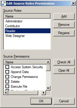 Roles are used during the migration of security settings.