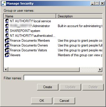 In SharePoint 2003, content can be secured only at the site, list, or library level. A user could be granted site permissions only by being a member of one of the site groups.