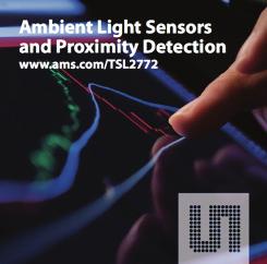 PROXIMITY Ambient Light Sensor and Proximity Detection TSL2772 is a Light-to-Digital converter and proximity sensor Product Overview The TSL2772 family of devices provides both ambient light sensing