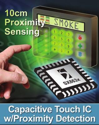 PROXIMITY Capacitive Touch Sensors with Enhanced LED Drivers and Proximity Sensing Product Overview The superior sensitivity of the SX863x/4x touch sensor platform enables sensing through a thick