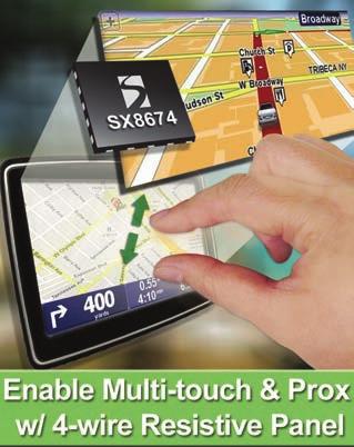 PROXIMITY Multi-touch Resistive Touchscreen Controller with Proximity Sensing and Haptic Feedback PROXIMITY Product Overview These fully integrated, haptic enabled resistive touchscreen controllers