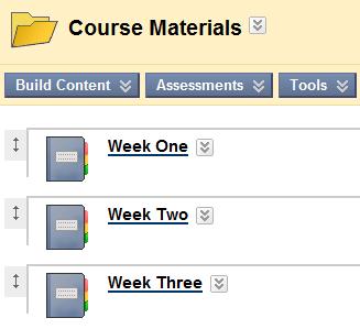 Adding content to your Blackboard 9.1 class There are quite a few options listed when you click the Build Content button in your class, but you ll probably only use a couple of them most of the time.