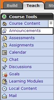 Announcements The Announcements tool is a new feature in Blackboard CE6 that allows course wide notices and announcements to be sent.