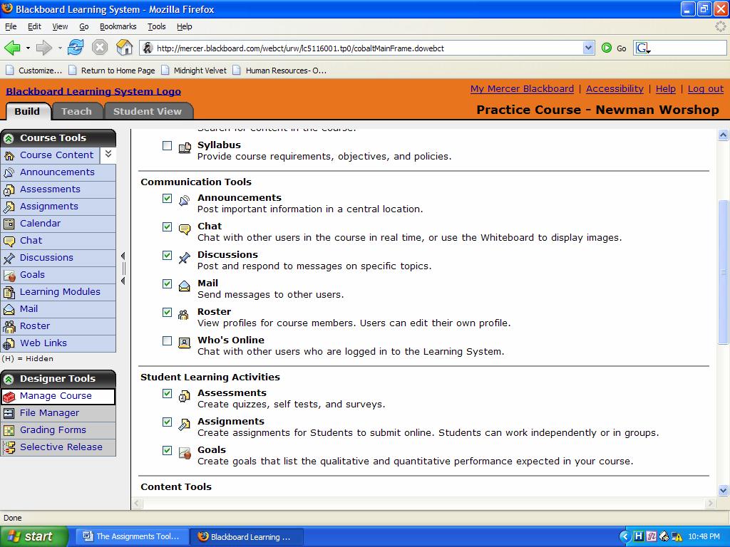 Creating An Assignment There are two types of assignments that you can add.