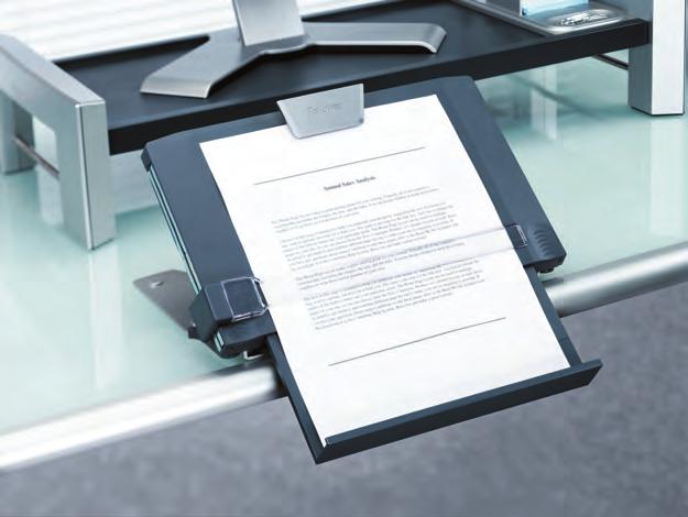 Document holders help minimise this type of discomfort by placing documents in an