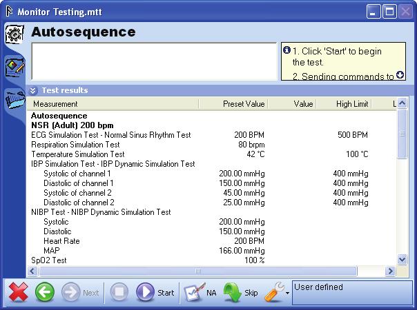 ProSim 6/8 Tests How to Perform Simulation Tests 3 1. To do the Auto Sequence and the steps within: 2.