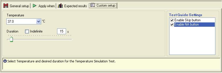 Ansur ProSim 6/8 Users Manual Temperature Simulation Test This is a visual test. The Simulator does not make a measurement.