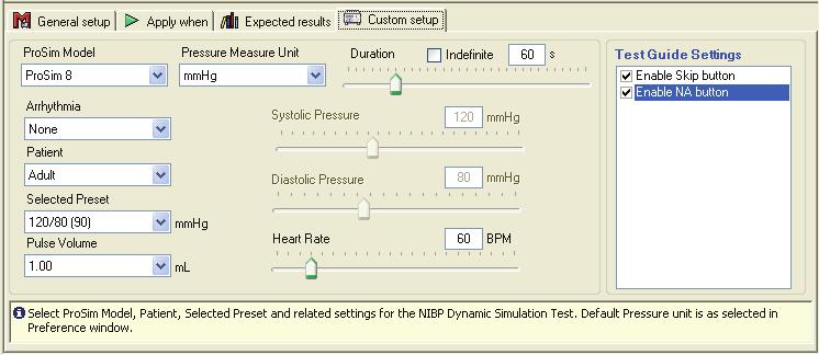 Ansur ProSim 6/8 Users Manual NIBP Dynamic Simulation Test This is a visual test. The Simulator does not make a measurement.