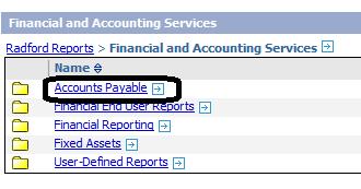 Step 7: Click on the Accounts Payable link Step 8: