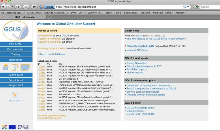 Global Grid User Support GGUS: Web based