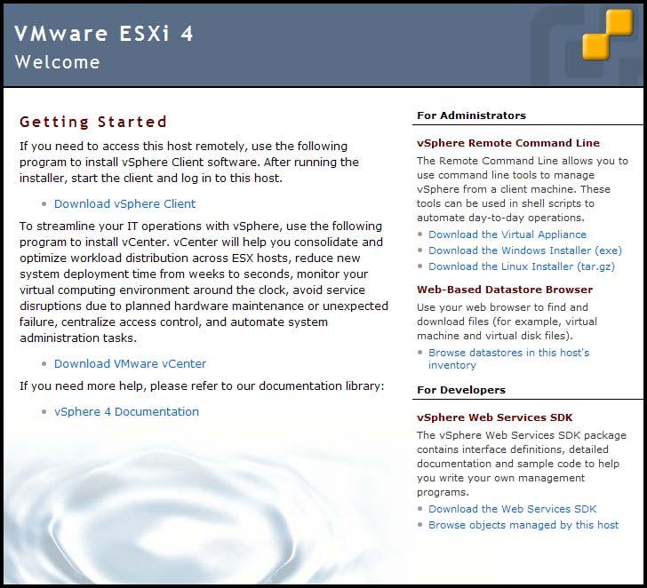 Installing the SRA Virtual Appliance You can deploy an OVA file by using the vsphere client, which comes with ESX/ESXi.