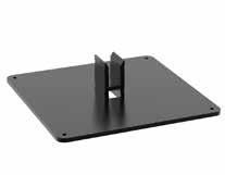 Mounting Options SYSPEND 28-MAX Suspension System Small Pedestal Base Tubes attach directly to Small Pedestal Base. RAL 9005 black finish.