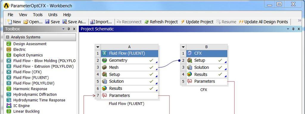 Design Xplorer(DX) Workbench based optimisation tool Input and