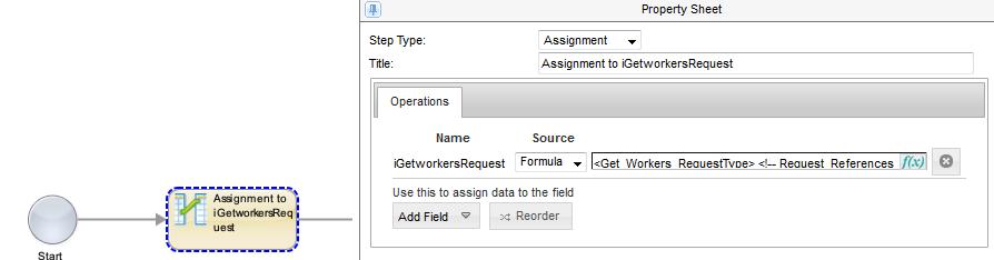 3. Specify the Workday output fields, ofirstname, olastname, and odateofbirth, to capture the first name, last name, and date of birth of the employee. To configure the details, select Simple > Text.