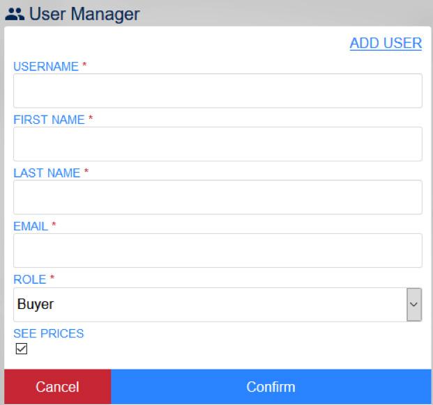 USER MANAGER ecat.spectrapremium.com/users USER MANAGER (administrators) USER MANAGER View the list of users who have access to your account.