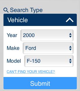 BROWSING SECTION / ecatalog SEARCH BY VEHICLE DESCRIPTION. Using the drop-down menus, select the Year, the Make and the Model. Click Submit to send your request. *Note: We use the 000 Ford F-0 V8.