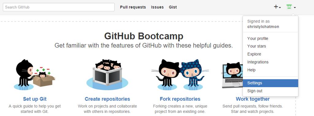 Step #2: Link Cloud9 Account to GitHub Account In order to add the SSH Key from Cloud9 to GitHub, go