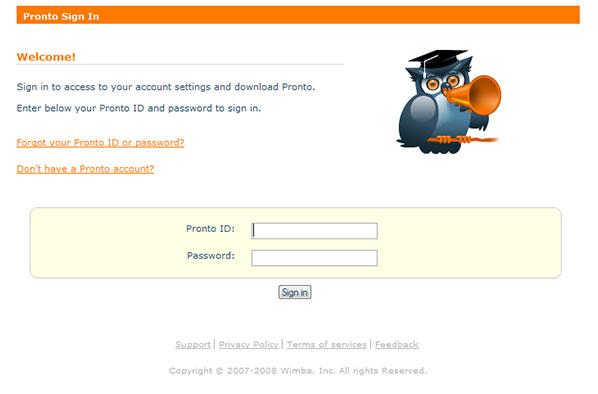 Accessing the Pronto Settings Page The Pronto Settings page is a webpage that allows you to view and manage your account settings and login information, as well as determine which courses appear in