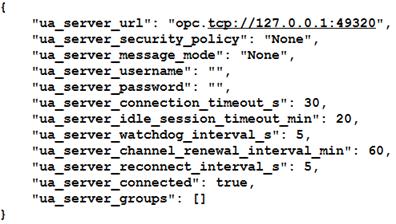 11 Operations The performs operations on an OPC server at the Server, Group, and Item level. This allows users to test the functionality of an OPC UA server.