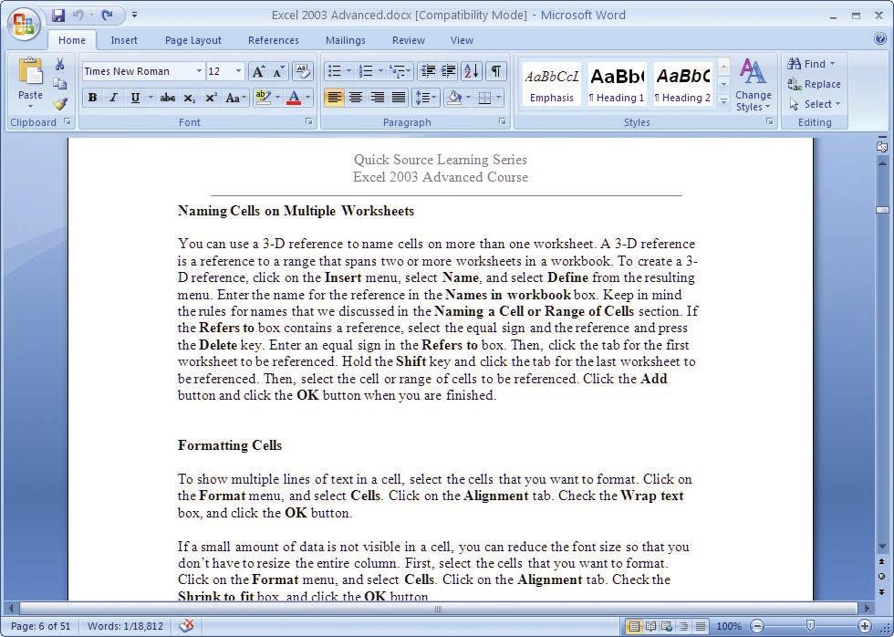 Microsoft QUICK Source Word 2007 Getting Started The Word Window u vw x y z u Quick Access Toolbar contains shortcuts for the most commonly used tools.