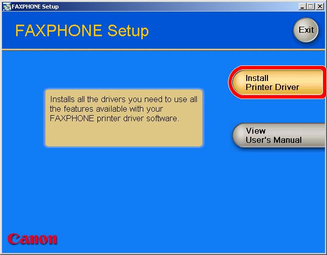 Install the Printer Driver. (Windows 98/Me/2000/XP) IMPORTANT DO NOT connect the USB cable before installing the software.