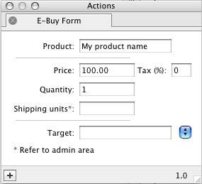 By creating child items of the E-Buy Form you can add HTML form items which give the customer greater control over the quantity and variation (for example a sweater may be available in several sizes)