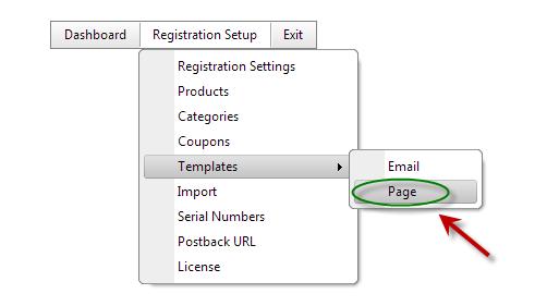 E. Templates The following sections describe page and email template that can be modified to display a custom layout in the Smith Registration Pro