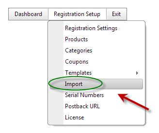 F. Import The Import Customer and Payments function allows you to import data to the following Smith Registration Pro and DNN entities: Customer Payment History Recurring Billing DNN User Profile In