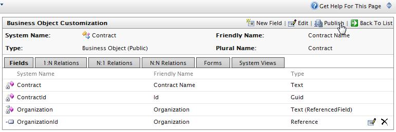 212 Episerver Commerce User Guide update 16-1 When you publish a business object, you can do the following actions. Publish objects as a node in the left navigation in Commerce Manager.