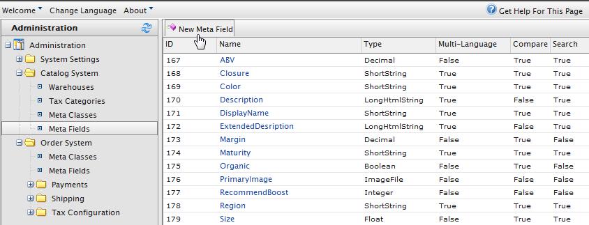 224 Episerver Commerce User Guide update 16-1 Friendly Name. Enter the name of the meta-class displayed for practical use in Catalog Management. Description. Enter a description of the meta-class.