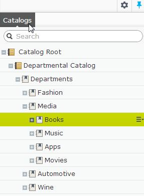 46 Episerver Commerce User Guide update 16-1 Browsing and searching catalogs Go to Commerce > Catalogs to explore catalogs and their related products and variants.