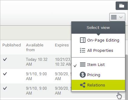 Managing a catalog 55 Modify pricing and inventory information.